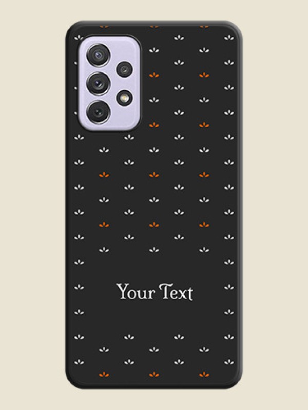 Custom Simple Pattern With Custom Text On Space Black Personalized Soft Matte Phone Covers -Samsung Galaxy A72 - alternate view