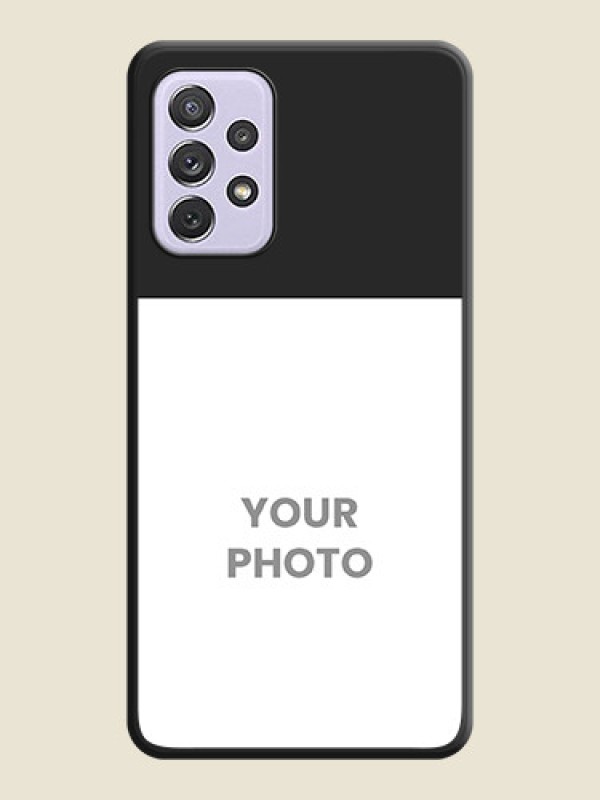 Custom Image Upload With Space Black Color On Custom Soft Matte Mobile Back Cover - Samsung Galaxy A72 - alternate view