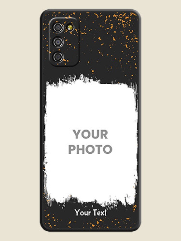 Custom Spray Free Design on Photo on Space Black Soft Matte Phone Cover - Galaxy F02s - alternate view
