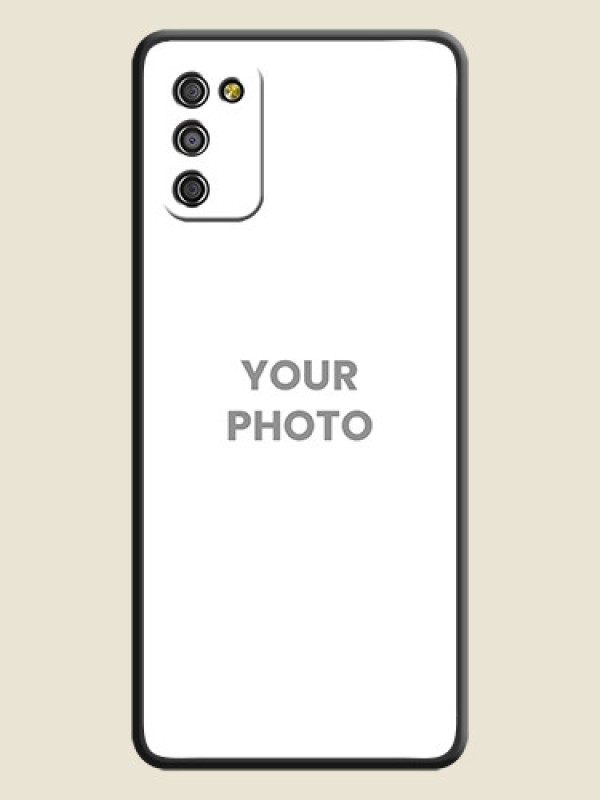 Custom Full Single Pic Upload On Space Black Personalized Soft Matte Phone Covers -Samsung Galaxy F02S - alternate view