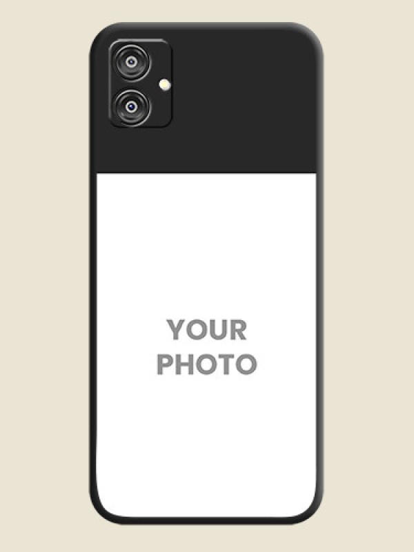 Custom Image Upload With Space Black Color On Custom Soft Matte Mobile Back Cover - Samsung Galaxy F04 - alternate view