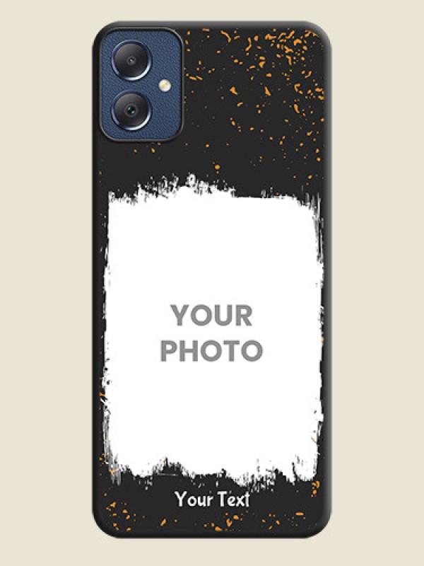 Custom Spray Free Design on Photo On Space Black Custom Soft Matte Mobile Back Cover - Galaxy F05 - alternate view