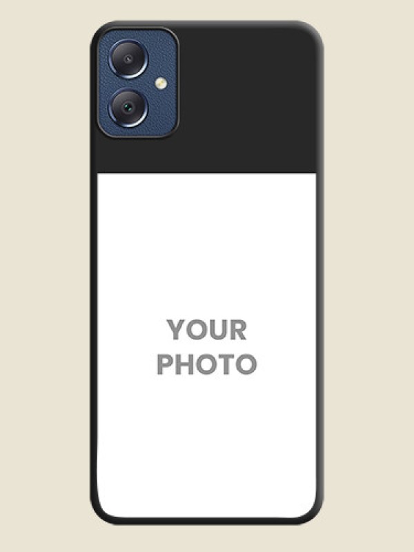 Custom Image Upload With Space Black Color On Custom Soft Matte Mobile Back Cover - Samsung Galaxy F05 - alternate view