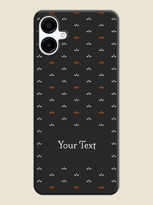 Custom Simple Pattern With Custom Text On Space Black Custom Soft Matte Mobile Back Cover - Galaxy F06 - alternate view