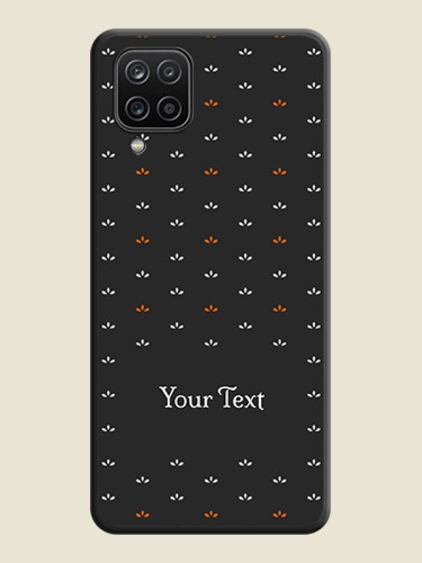 Custom Simple Pattern With Custom Text On Space Black Personalized Soft Matte Phone Covers -Samsung Galaxy F12 - alternate view