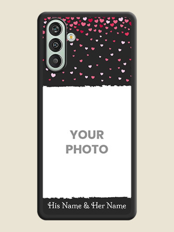 Custom Fall in Love with Your Partner  on Photo on Space Black Soft Matte Phone Cover - Xamsung Galaxy F13  - alternate view
