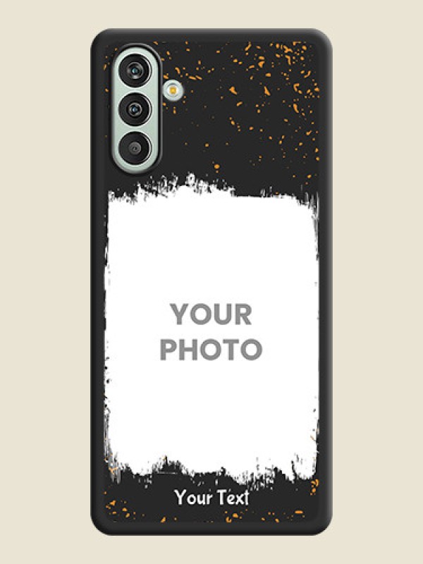 Custom Spray Free Design on Photo on Space Black Soft Matte Phone Cover - Xamsung Galaxy F13  - alternate view