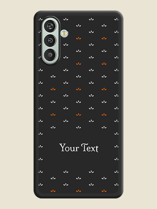 Custom Simple Pattern With Custom Text On Space Black Personalized Soft Matte Phone Covers -Samsung Galaxy F13 - alternate view