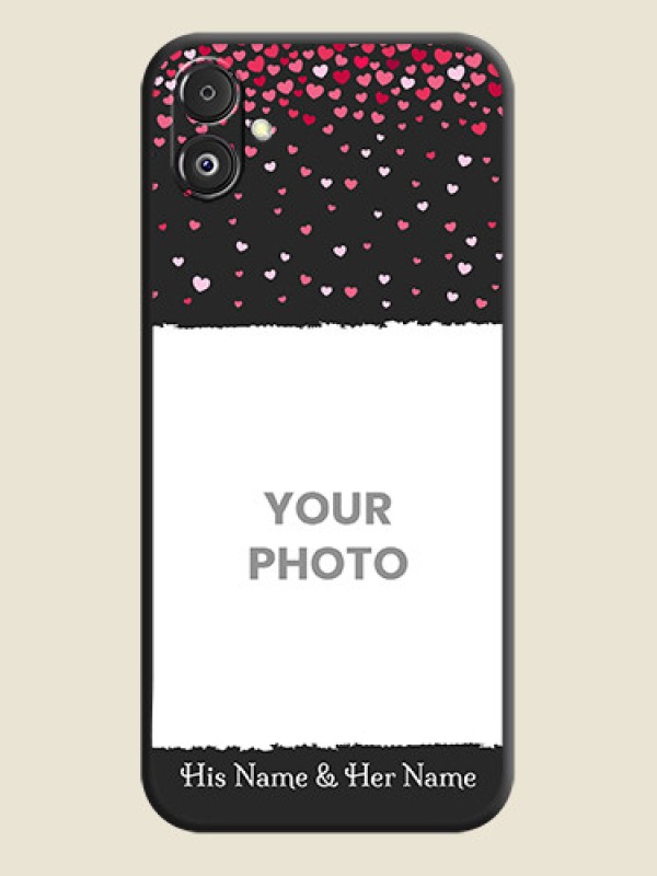 Custom Fall in Love with Your Partner - Photo on Space Black Soft Matte Phone Cover - Galaxy F14 5G - alternate view