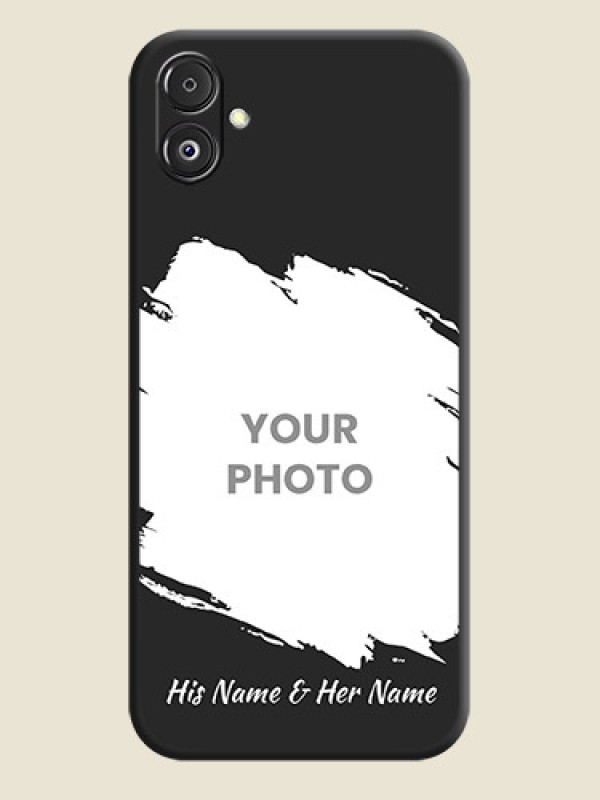Custom Grunge Brush Strokes - Photo on Space Black Soft Matte Back Cover - Galaxy F14 5G - alternate view