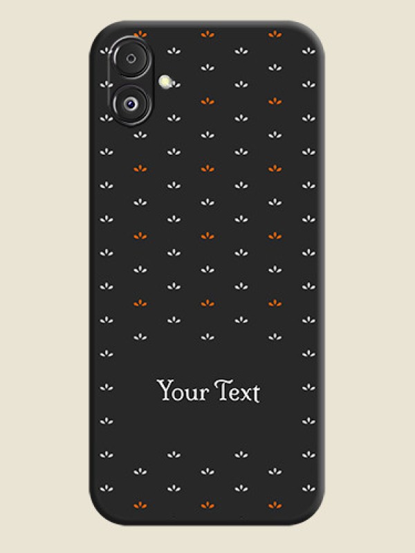 Custom Simple Pattern With Custom Text On Space Black Personalized Soft Matte Phone Covers - Galaxy F14 5G - alternate view