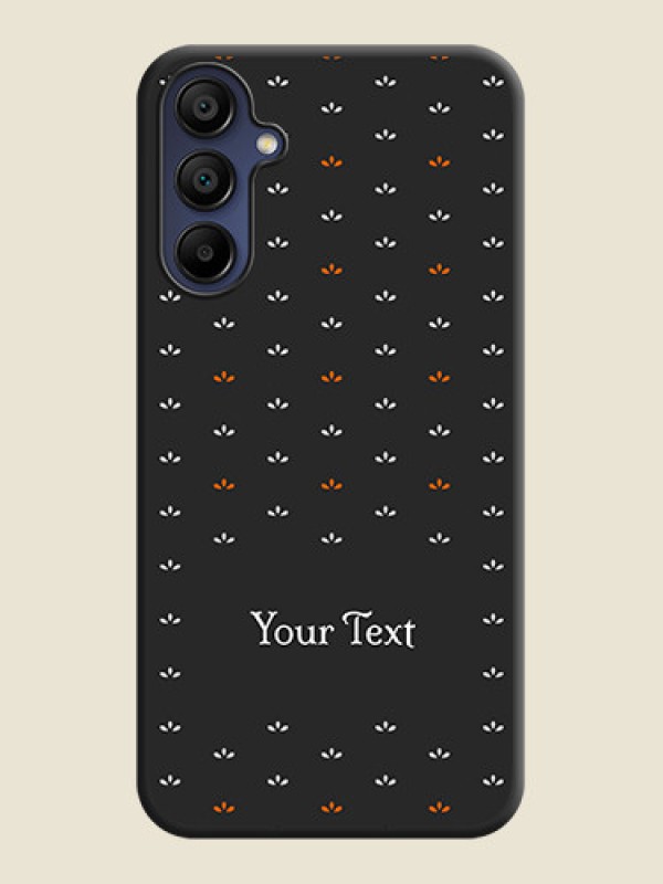 Custom Simple Pattern With Custom Text On Space Black Personalized Soft Matte Phone Covers - Galaxy F15 5G - alternate view