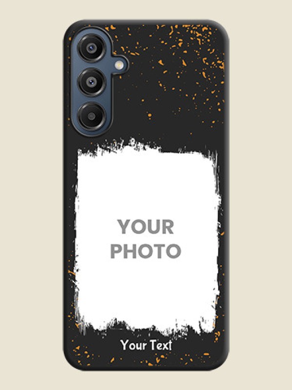Custom Spray Free Design on Photo On Space Black Custom Soft Matte Mobile Back Cover - Galaxy F16 5G - alternate view
