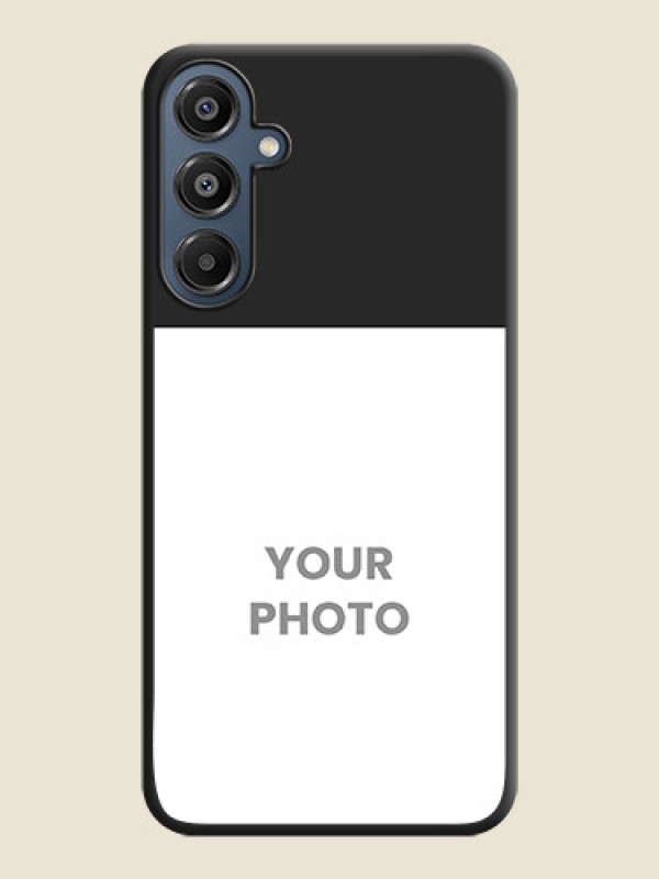 Custom Image Upload With Space Black Color On Custom Soft Matte Mobile Back Cover - Samsung Galaxy F16 5G - alternate view