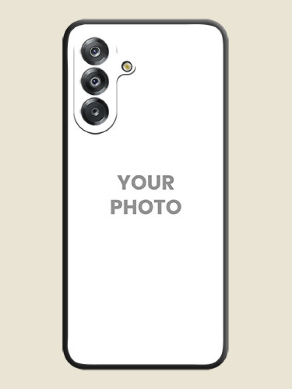 Custom Full Single Pic Upload On Space Black Custom Soft Matte Mobile Back Cover - Samsung Galaxy F17 5G - alternate view