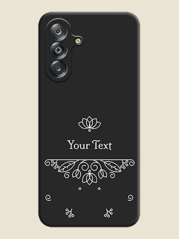 Custom Lotus Garden Custom Text On Space Black Custom Soft Matte Mobile Back Cover - Samsung Galaxy F17 5G - alternate view