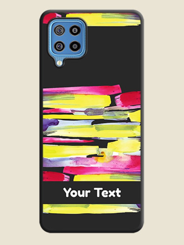 Custom Brush Coloured on Space Black Personalized Soft Matte Phone Covers - Galaxy F22 - alternate view