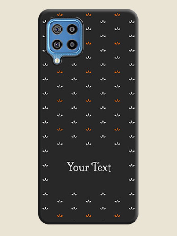 Custom Simple Pattern With Custom Text On Space Black Personalized Soft Matte Phone Covers -Samsung Galaxy F22 - alternate view