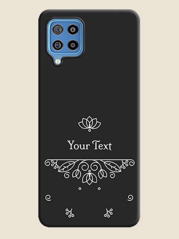 Custom Lotus Garden Custom Text On Space Black Personalized Soft Matte Phone Covers -Samsung Galaxy F22 - alternate view