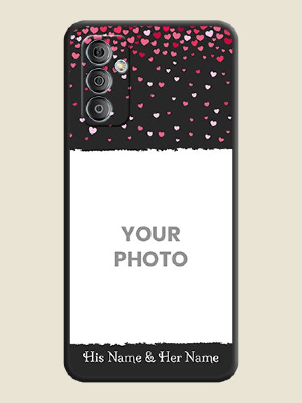 Custom Fall in Love with Your Partner  on Photo on Space Black Soft Matte Phone Cover - Galaxy F23 - alternate view