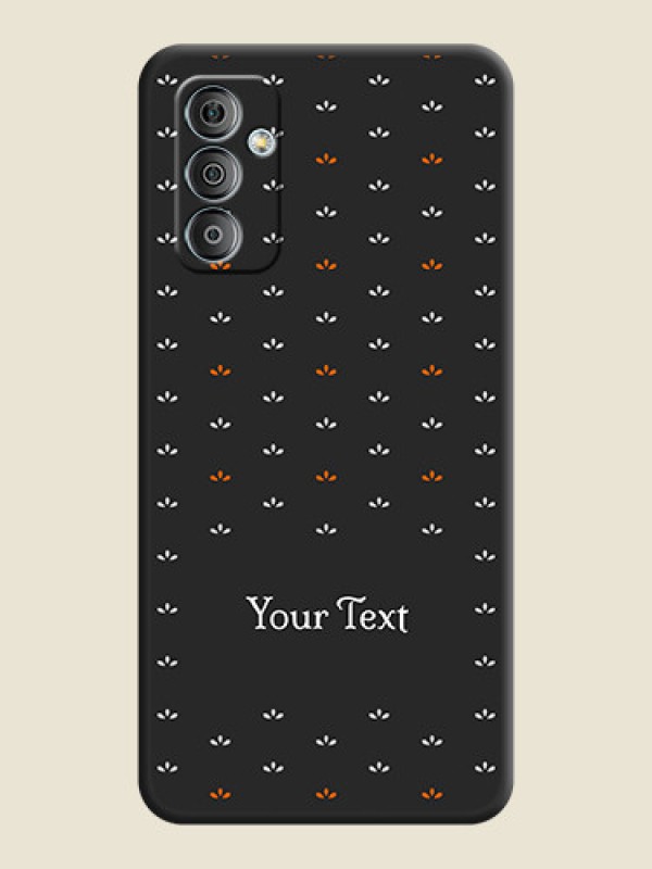 Custom Simple Pattern With Custom Text On Space Black Personalized Soft Matte Phone Covers -Samsung Galaxy F23 - alternate view