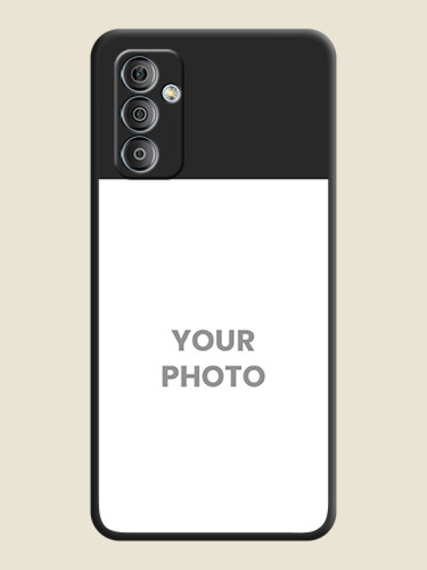 Custom Image Upload With Space Black Color On Custom Soft Matte Mobile Back Cover - Samsung Galaxy F23 - alternate view