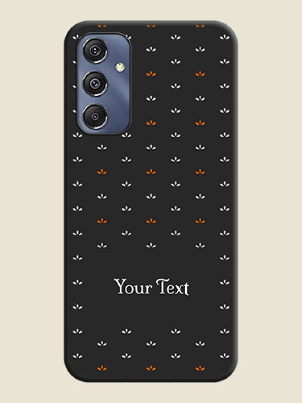 Custom Simple Pattern With Custom Text On Space Black Personalized Soft Matte Phone Covers - Galaxy F34 5G - alternate view