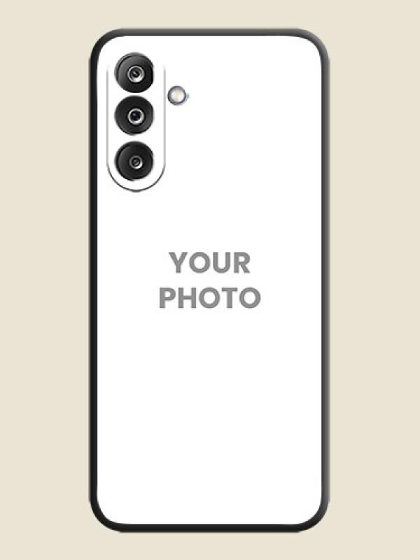 Custom Full Single Pic Upload On Space Black Custom Soft Matte Mobile Back Cover - Samsung Galaxy F36 5G - alternate view