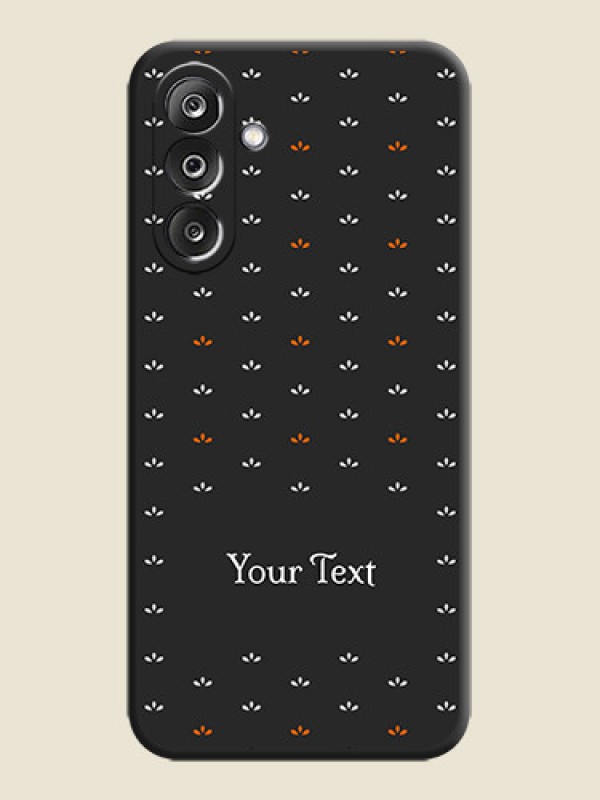 Custom Simple Pattern With Custom Text On Space Black Custom Soft Matte Mobile Back Cover - Samsung Galaxy F36 5G - alternate view