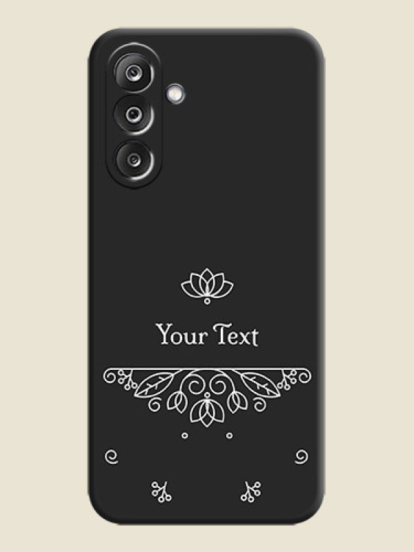 Custom Lotus Garden Custom Text On Space Black Custom Soft Matte Mobile Back Cover - Samsung Galaxy F36 5G - alternate view