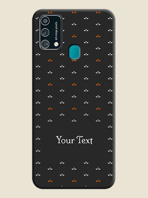 Custom Simple Pattern With Custom Text On Space Black Personalized Soft Matte Phone Covers -Samsung Galaxy F41 - alternate view