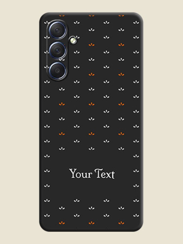 Custom Simple Pattern With Custom Text On Space Black Personalized Soft Matte Phone Covers - Galaxy F54 5G - alternate view