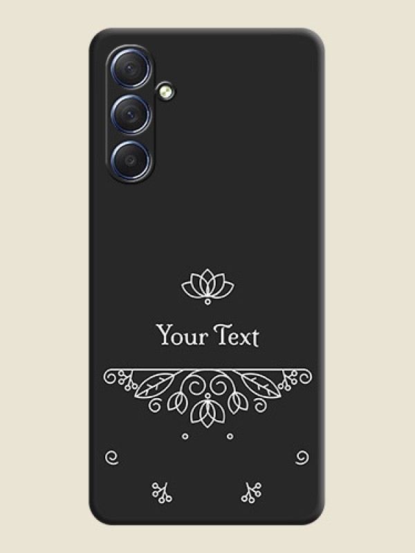 Custom Lotus Garden Custom Text On Space Black Personalized Soft Matte Phone Covers - Galaxy F54 5G - alternate view