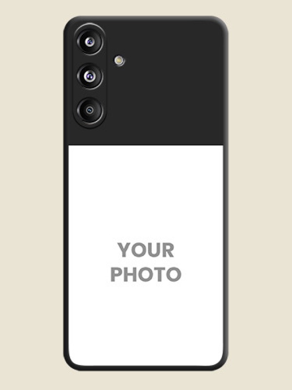 Custom Image Upload With Space Black Color On Custom Soft Matte Mobile Back Cover - Samsung Galaxy F55 5G - alternate view