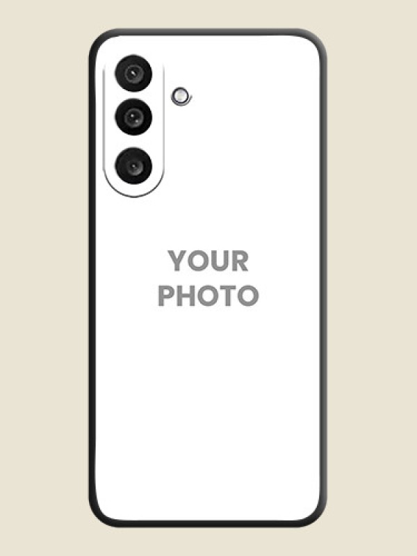 Custom Full Single Pic Upload On Space Black Custom Soft Matte Mobile Back Cover - Samsung Galaxy F56 5G - alternate view