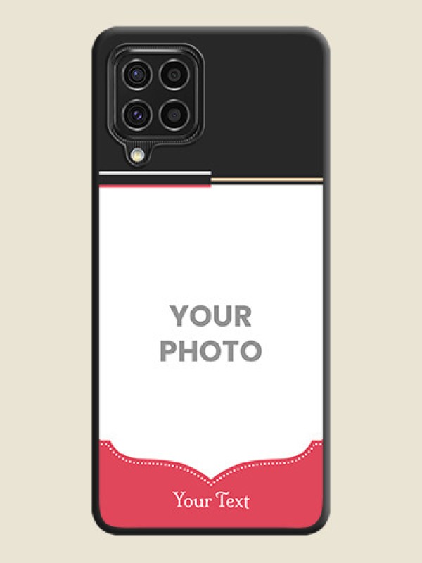 Custom Classic Plain Design with Name on Photo on Space Black Soft Matte Phone Cover - Galaxy F62 - alternate view