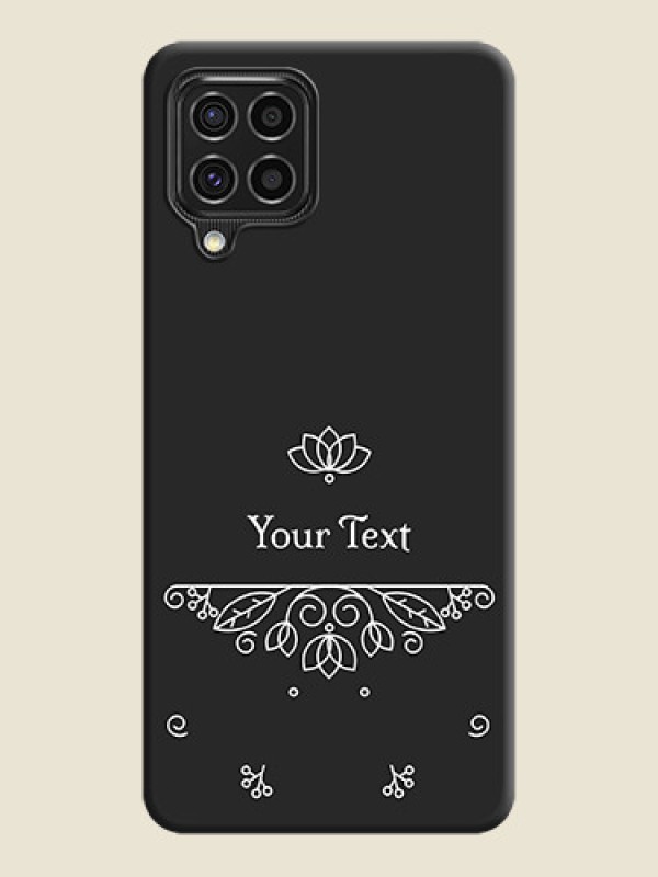 Custom Lotus Garden Custom Text On Space Black Personalized Soft Matte Phone Covers -Samsung Galaxy F62 - alternate view