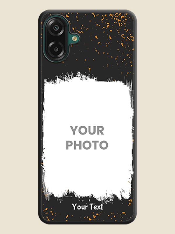 Custom Spray Free Design on Photo On Space Black Custom Soft Matte Mobile Back Cover - Samsung Galaxy F70e 5G - alternate view