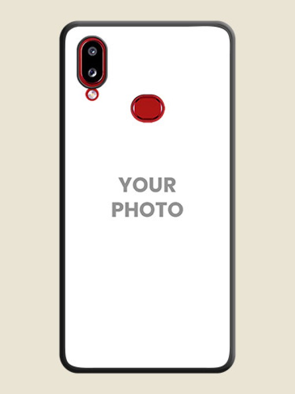 Custom Full Single Pic Upload On Space Black Personalized Soft Matte Phone Covers -Samsung Galaxy M01S - alternate view