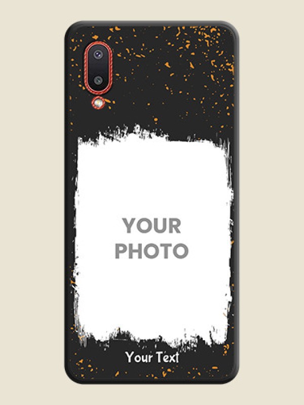 Custom Spray Free Design on Photo on Space Black Soft Matte Phone Cover - Galaxy M02 - alternate view