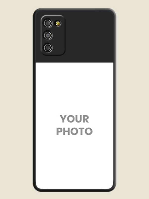 Custom Image Upload With Space Black Color On Custom Soft Matte Mobile Back Cover - Samsung Galaxy M02S - alternate view