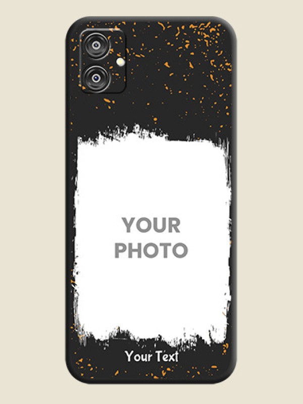 Custom Spray Free Design - Photo on Space Black Soft Matte Phone Cover - Galaxy M04 - alternate view