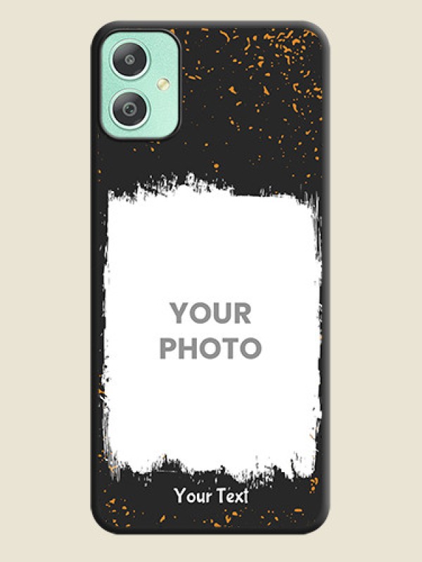 Custom Spray Free Design on Photo On Space Black Custom Soft Matte Mobile Back Cover - Galaxy M05 - alternate view