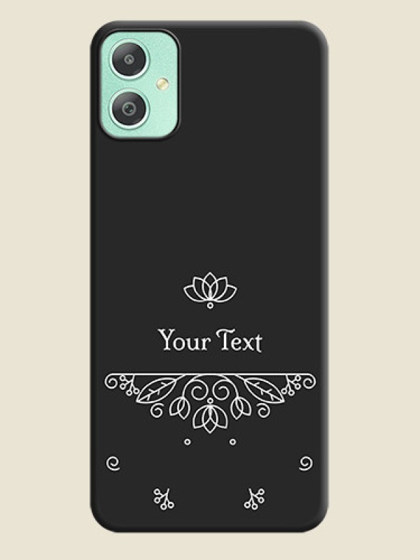 Custom Lotus Garden Custom Text On Space Black Custom Soft Matte Mobile Back Cover - Galaxy M05 - alternate view