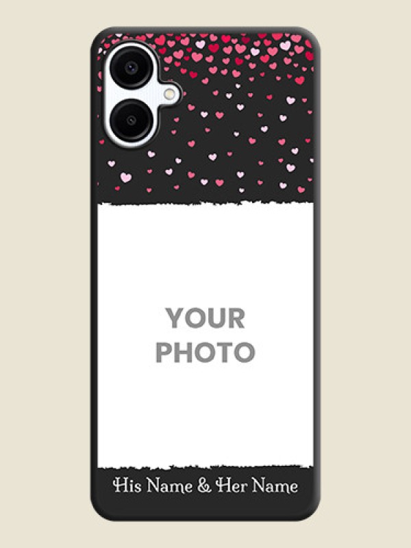 Custom Fall in Love with Your Partner on Photo On Space Black Custom Soft Matte Mobile Back Cover - Galaxy M06 - alternate view