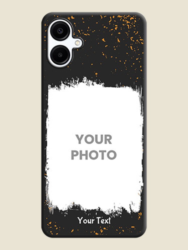Custom Spray Free Design on Photo On Space Black Custom Soft Matte Mobile Back Cover - Galaxy M06 - alternate view