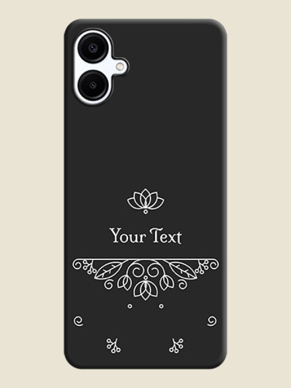 Custom Lotus Garden Custom Text On Space Black Custom Soft Matte Mobile Back Cover - Galaxy M06 - alternate view