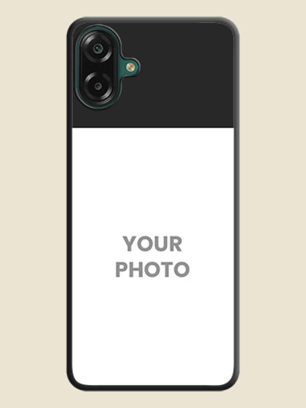 Custom Image Upload With Space Black Color On Custom Soft Matte Mobile Back Cover - Samsung Galaxy M07 - alternate view