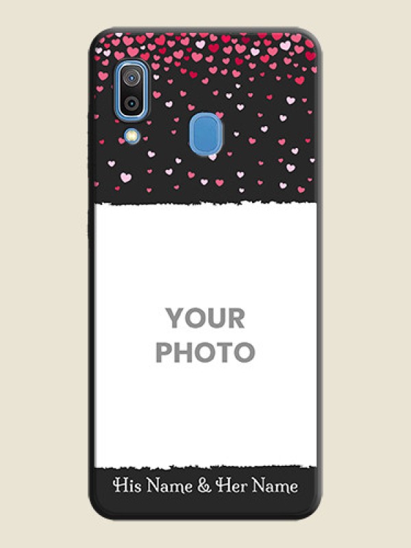 Custom Fall in Love with Your Partner  on Photo on Space Black Soft Matte Phone Cover - Galaxy M10s - alternate view