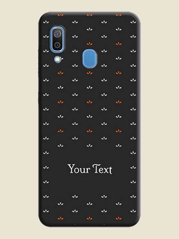 Custom Simple Pattern With Custom Text On Space Black Personalized Soft Matte Phone Covers -Samsung Galaxy M10S - alternate view